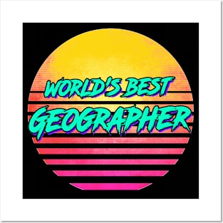 Funny Geographer Gift Posters and Art